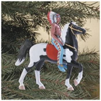 Western Retro Indian horse ornament 2007