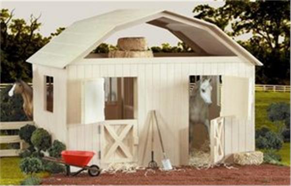 breyer wood horse barn large traditional