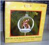 Icelandic Pony & Santa Glass Globe Ornament