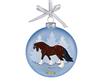 Artist Signature Glass Ornament-Draft Horse Breyer 2017