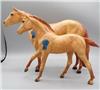 Rosie and Bailey Red Roan Quarter Horse