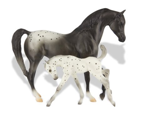 Appaloosa Horse & Foal Set