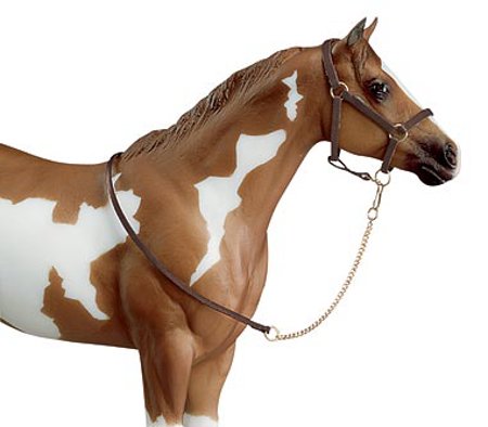 Leather Halter with Lead Chain