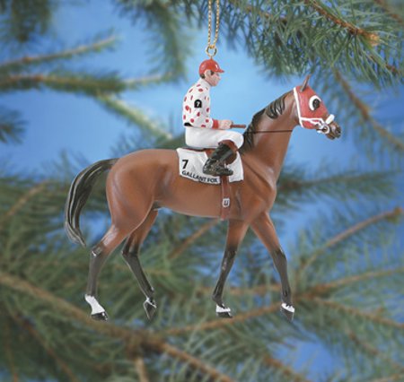 Gallant Fox Horse Ornament 2006